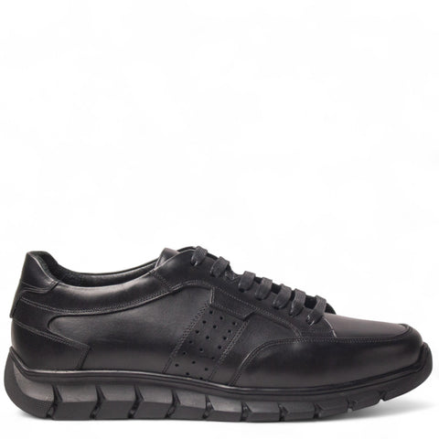 Men Black Leather Shoes #5053