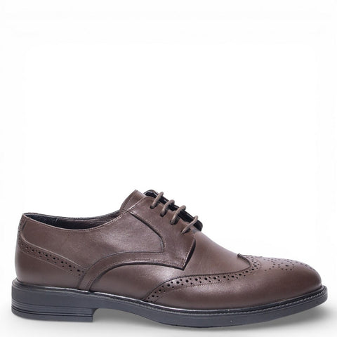 Men Brown Leather Shoes #5059