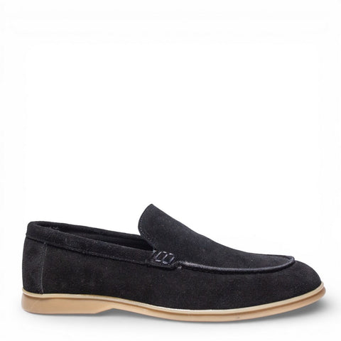 Men Black Chamois Shoes #5077