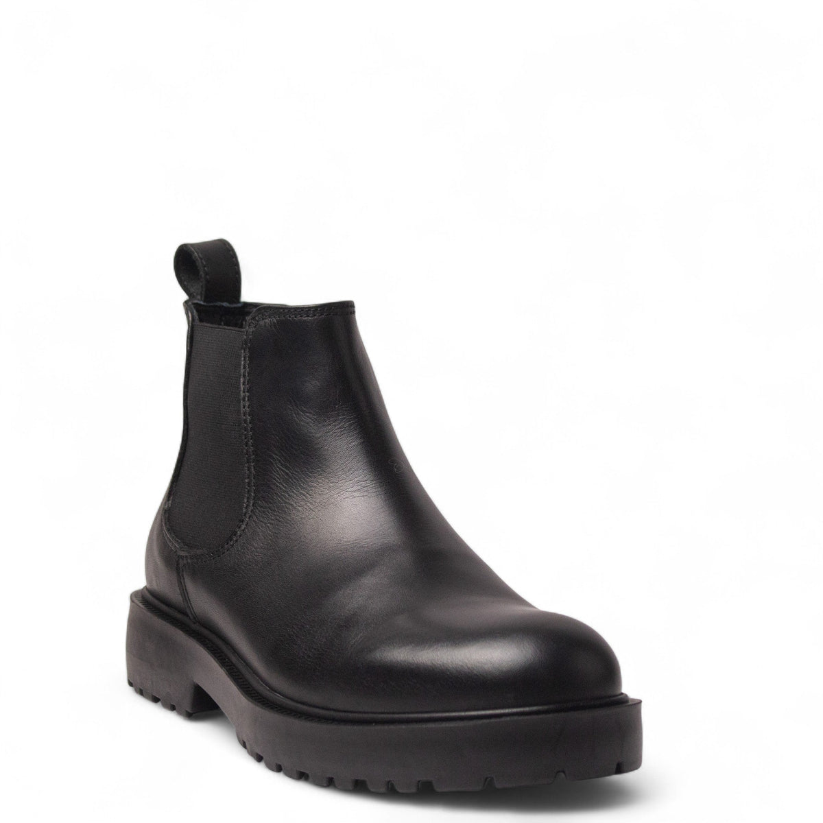 Men Black Leather HalfBoot #5090