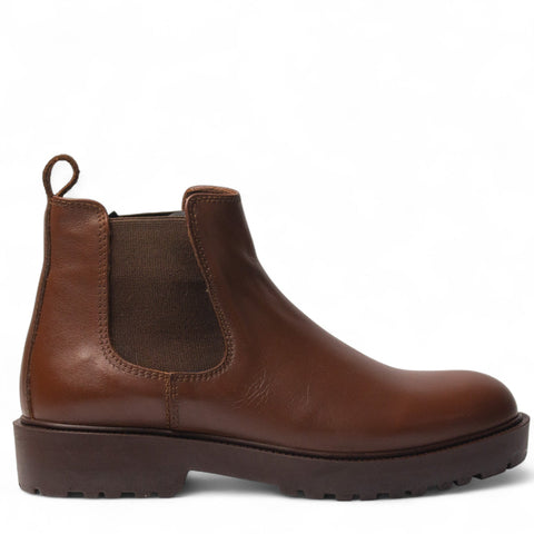 Men Brown Leather HalfBoot #5091