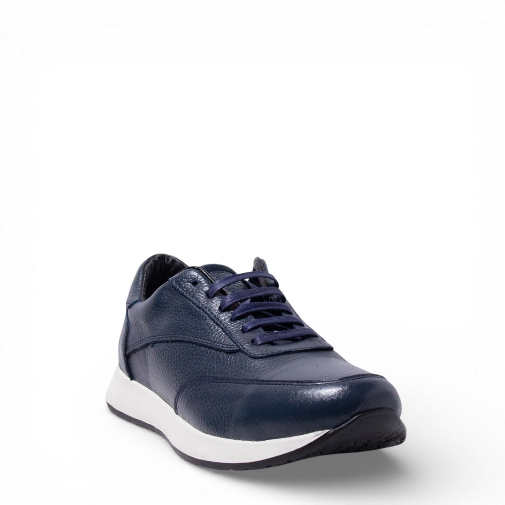 Men Navy Leather Shoes #5118