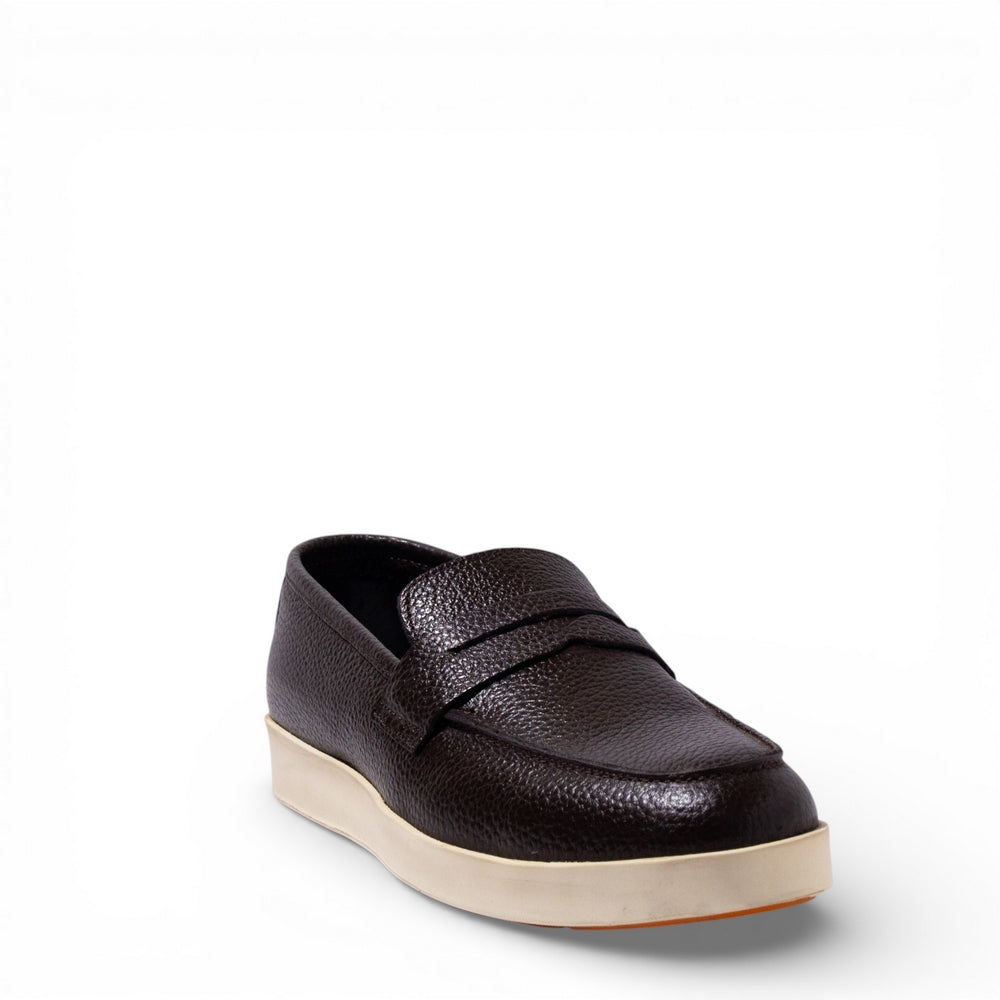 Men Brown Leather Espadrilles #5131