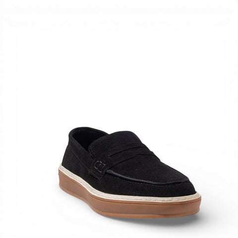 Men Black Chamois Espadrilles #5133
