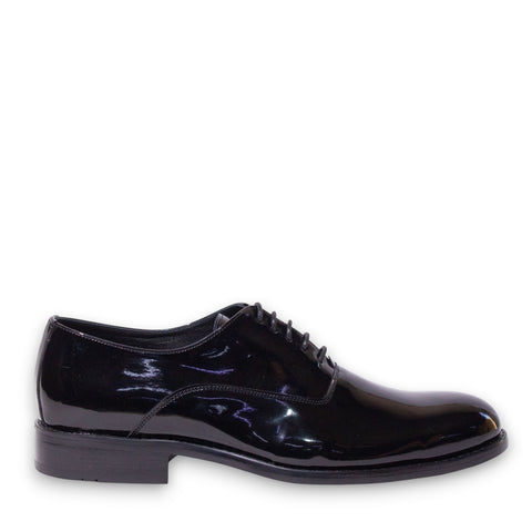Men Black Vernis Leather Shoes #5146