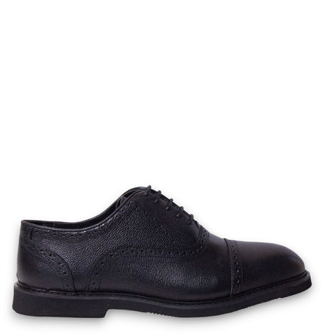 Men Black Leather Shoes #5147