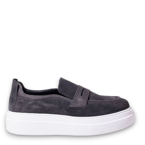 Men Grey Chamois Espadrilles #5157