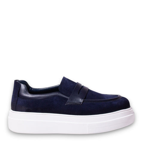 Men Navy Chamois Espadrilles #5158