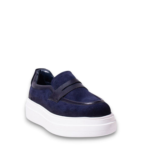 Men Navy Chamois Espadrilles #5158