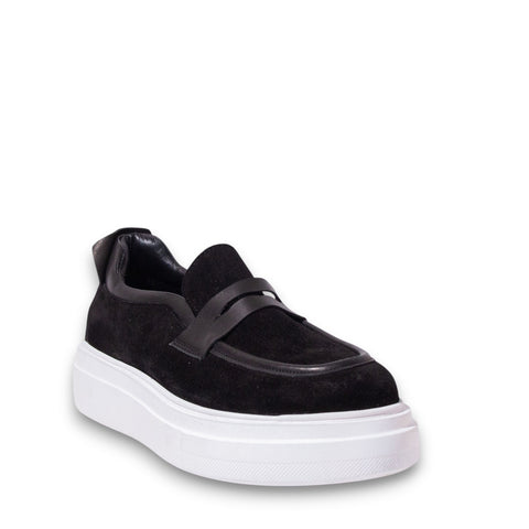 Men Black Chamois Espadrilles #5160