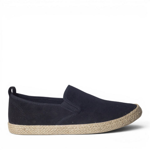 Europeon Union Men Black Chamois Espadrilles #5197