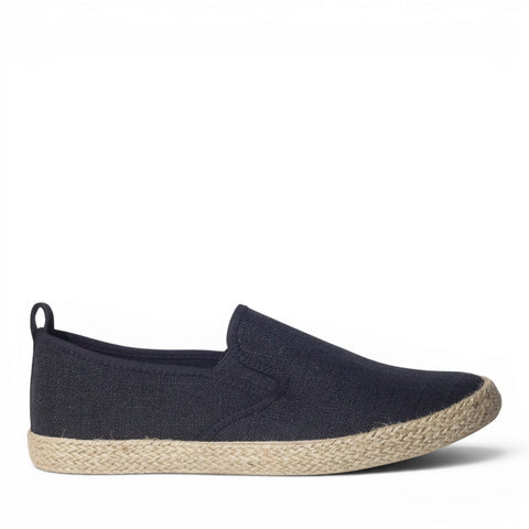 Europeon Union Men Black Cloth Espadrilles #5200