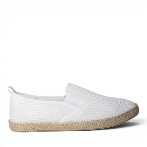 Europeon Union Men White Cloth Espadrilles #5205