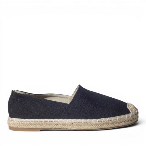 Europeon Union Men Black Cloth Espadrilles #5208