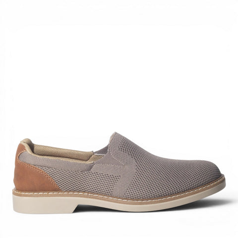 Italian Men Beige Cloth Shoes #5214