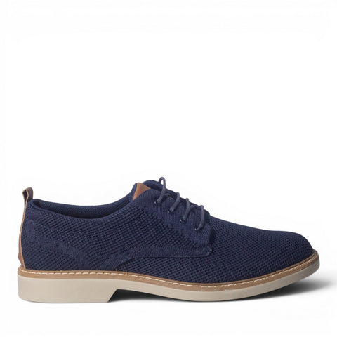 Italian Men Navy Cloth Shoes #5216