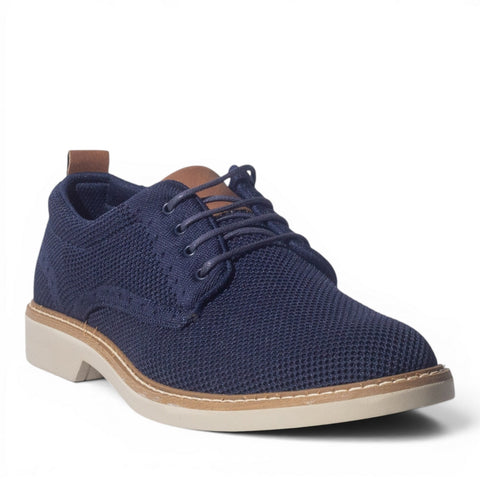 Italian Men Navy Cloth Shoes #5216