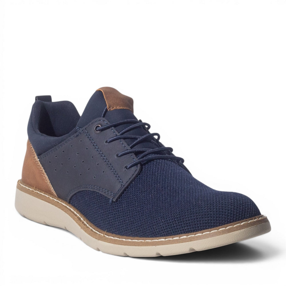 Italian Men Navy Cloth Shoes #5217