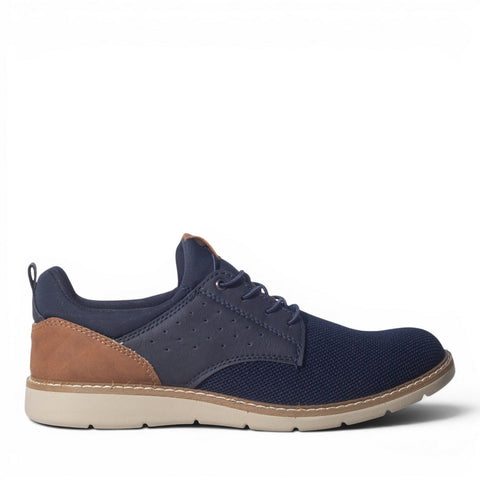Italian Men Navy Cloth Shoes #5217