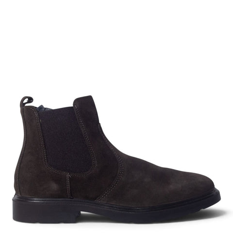 Italian Men Brown Chamois Half Boot #5257