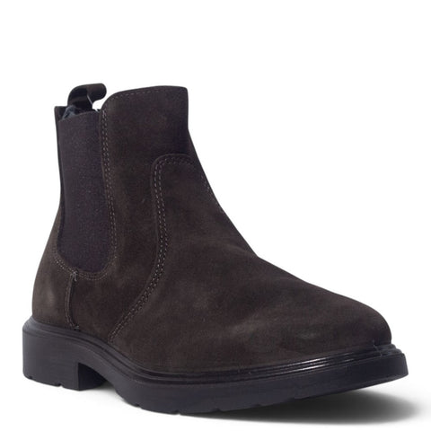 Italian Men Brown Chamois Half Boot #5257