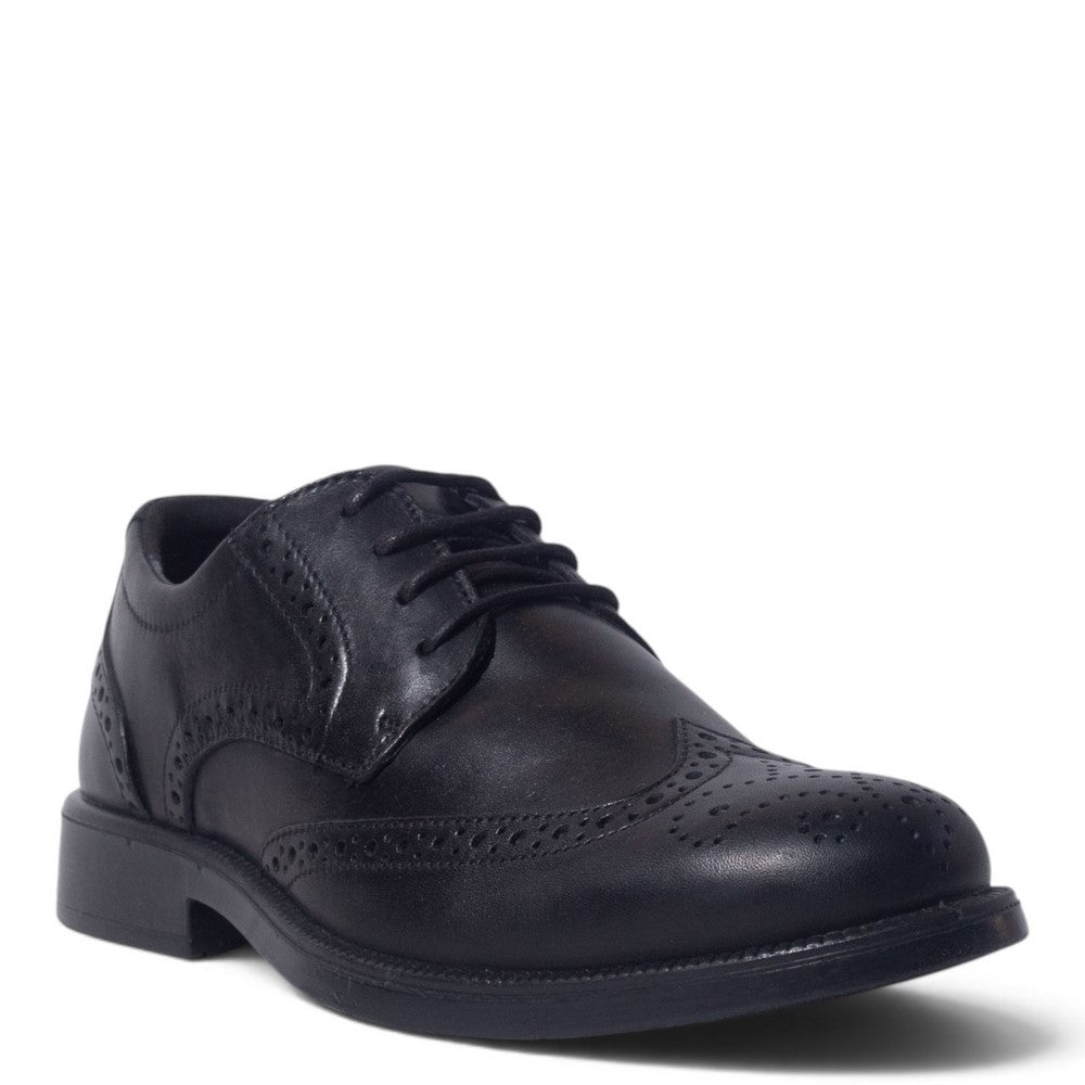 Italian Men Black Leather Shoes #5261