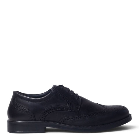 Italian Men Black Leather Shoes #5261