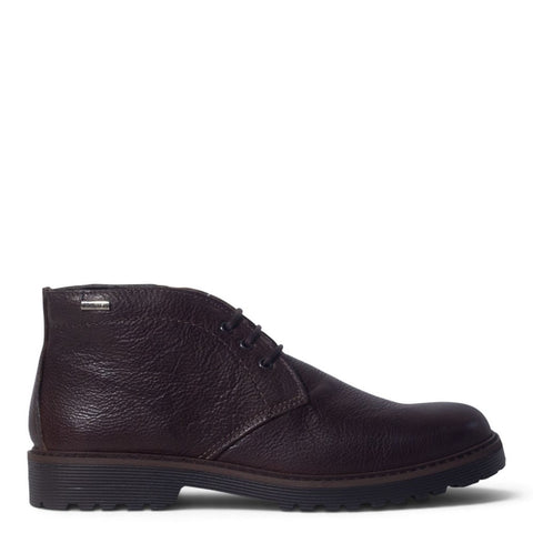 Italian Men Brown Leather Half Boot #5262