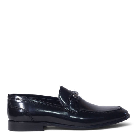 Italian Men Black Vernis Leather Shoes #5267