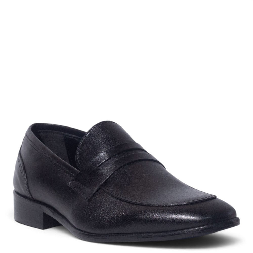 Italian Men Black Leather Shoes #5280